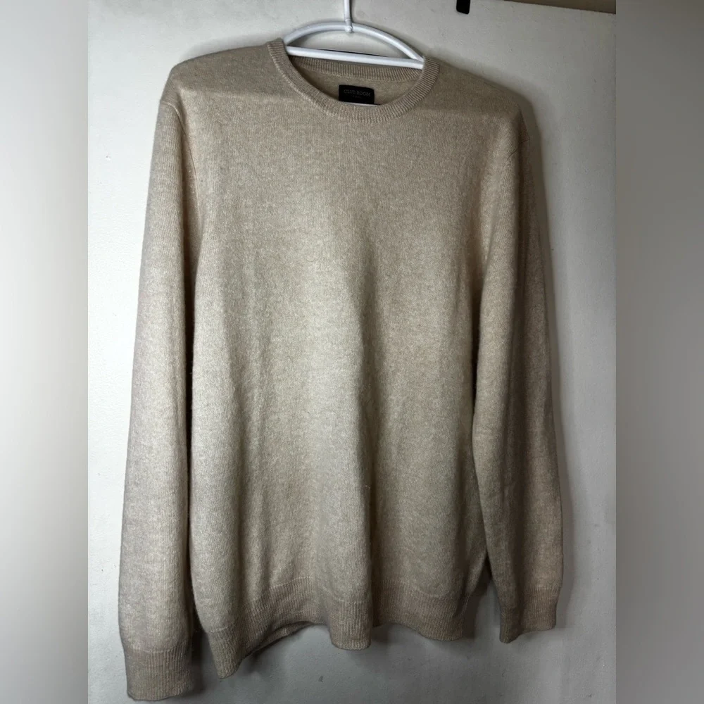 Club Monaco Men's Crewneck Sweater in Beige
